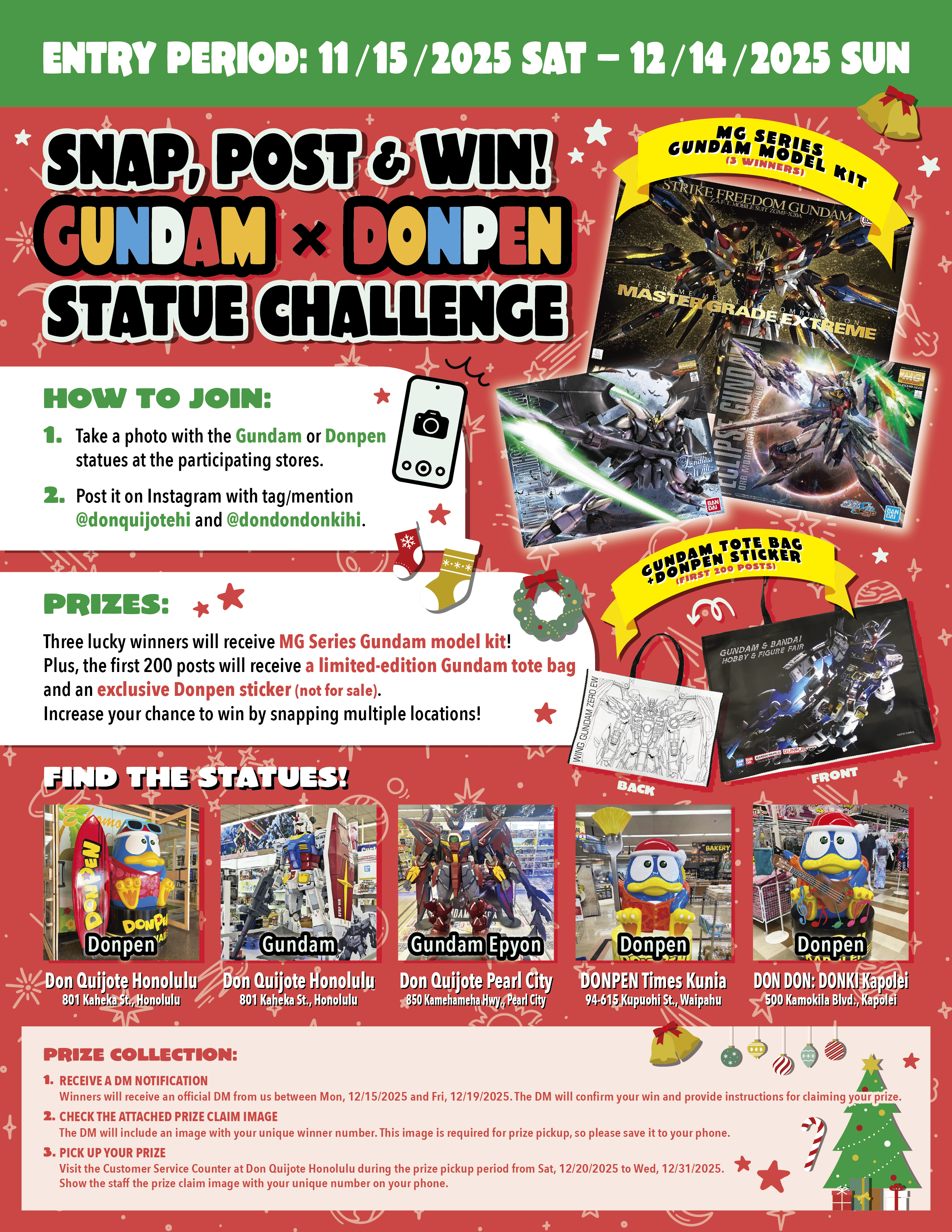 SNAP, POST & WIN! GUNDAM x DONPEN STATUE CHALLENGE Vol.2