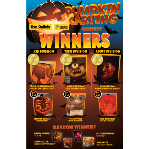 Pumpkin Carving Contest Winners 2025