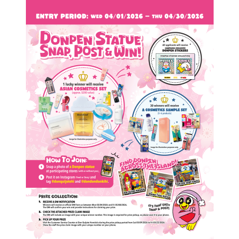 Donpen Statue Snap, Post & Win!
