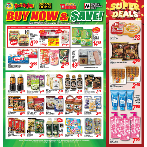 Buy Now and Save Flyer Wed, Apr 01, 2026 - Tue, Apr 28, 2026