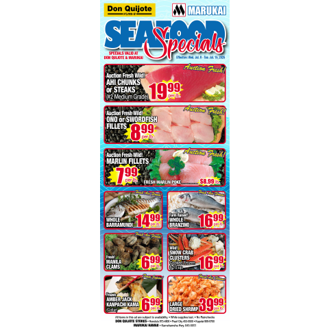 Seafood Flyer Wed, Jun 09, 2025 - Tue, Jul 15, 2025