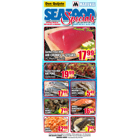 Seafood Flyer Wed, October 08, 2025 - Tue, October 14, 2025