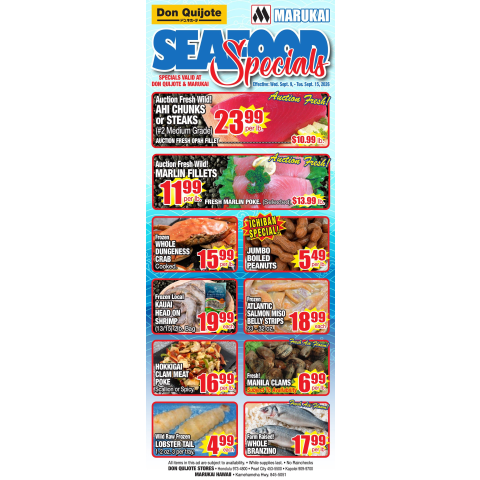 Seafood Flyer Wed, Sep 9, 2026 - Tue, Sep 15, 2026