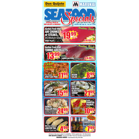 Seafood Flyer Wed, Sep 30, 2026 - Tue, Oct 6, 2026