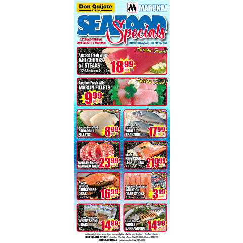 Seafood Flyer Wed, Apr 22, 2026 - Tue, Apr 28, 2026