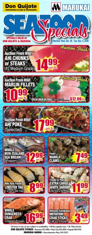 Seafood Flyer Wed, October 29, 2025 - Tue, November 04, 2025
