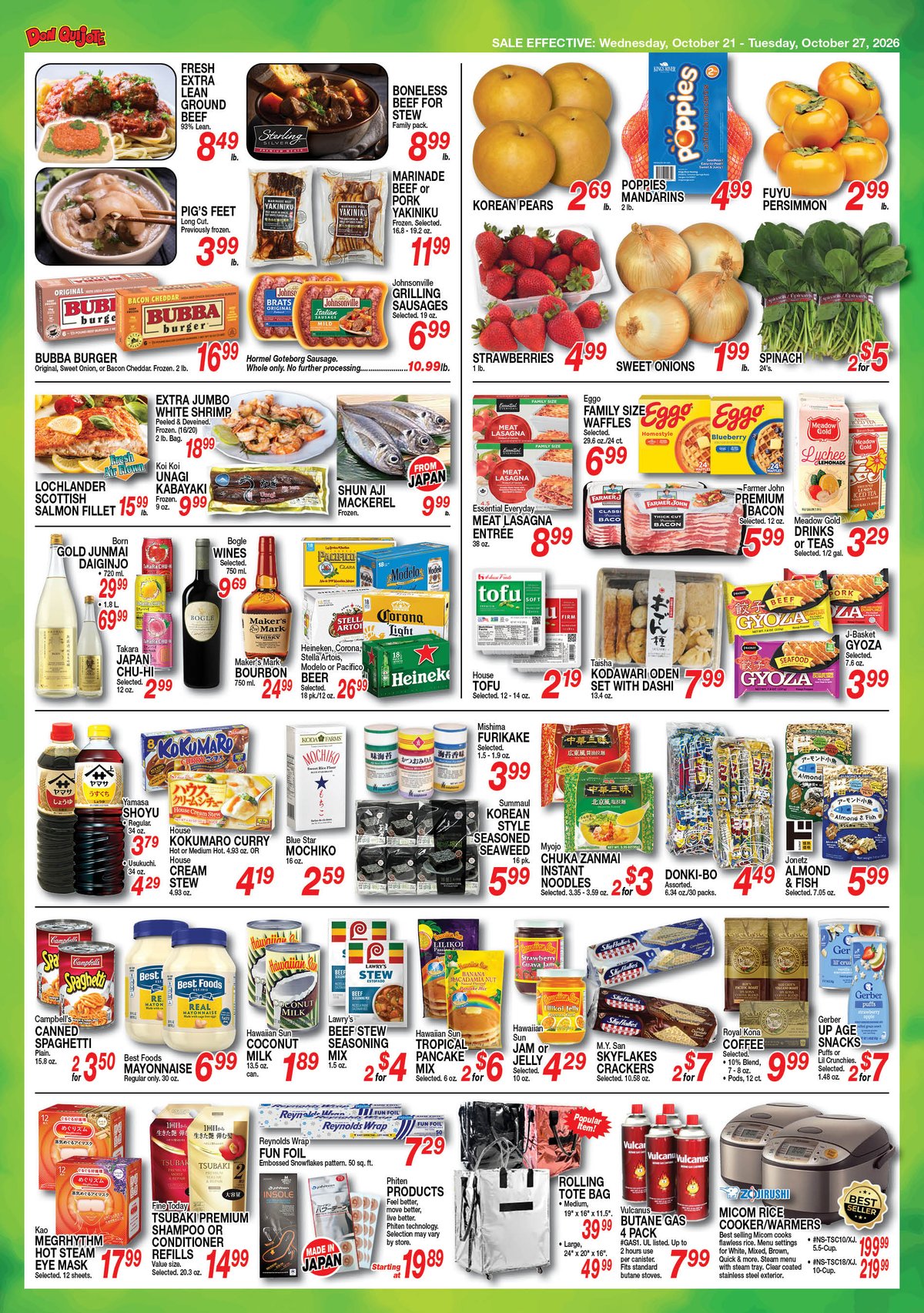 Weekly Flyer Wed, Oct 21, 2026 - Tue, Oct 27, 2026