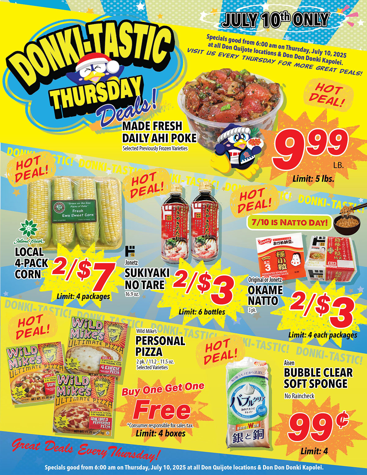 Donki-Tastic Thursday Flyer, Jul 10, 2025