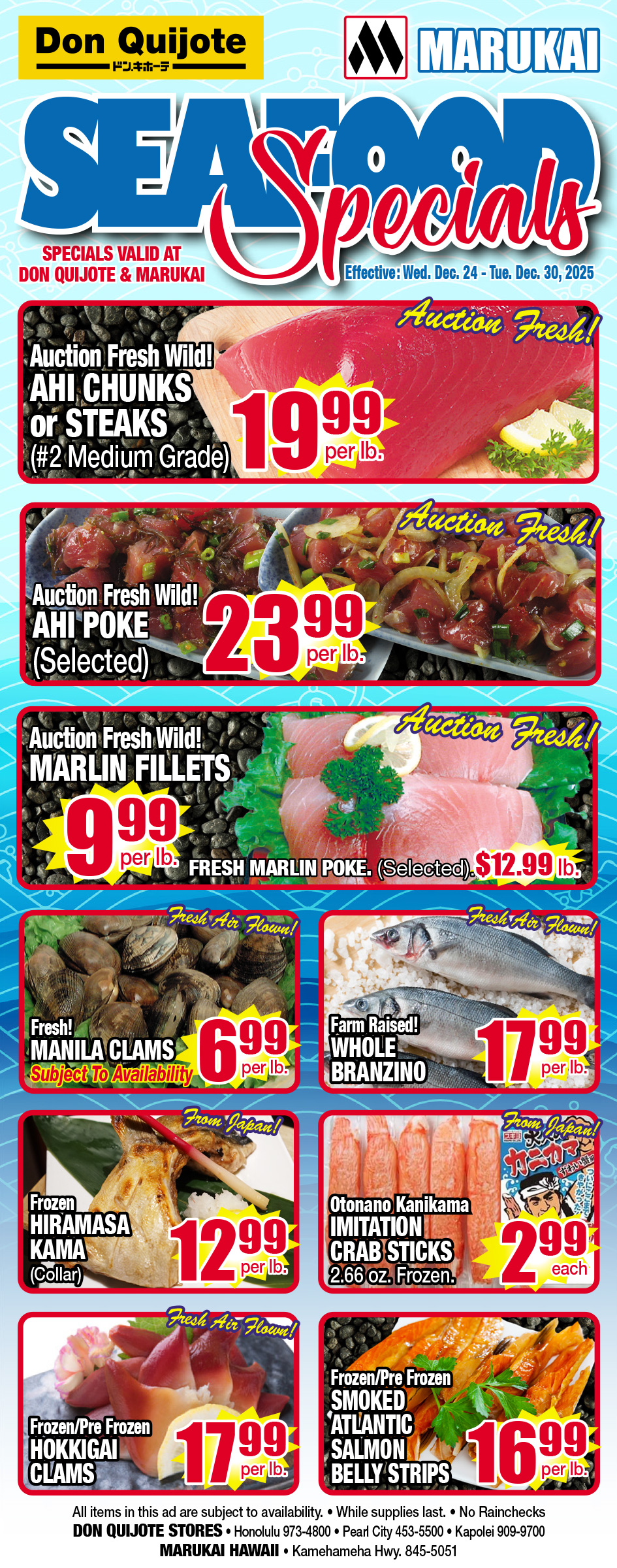 Seafood Flyer Wed, Dec 24, 2025 - Tue, Dec 30, 2025