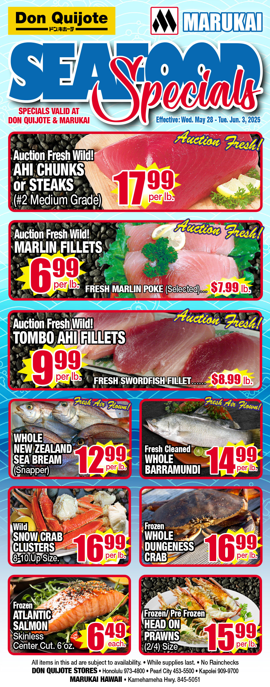 Seafood Flyer Wed, May 28, 2025 - Tue, Jun 03, 2025