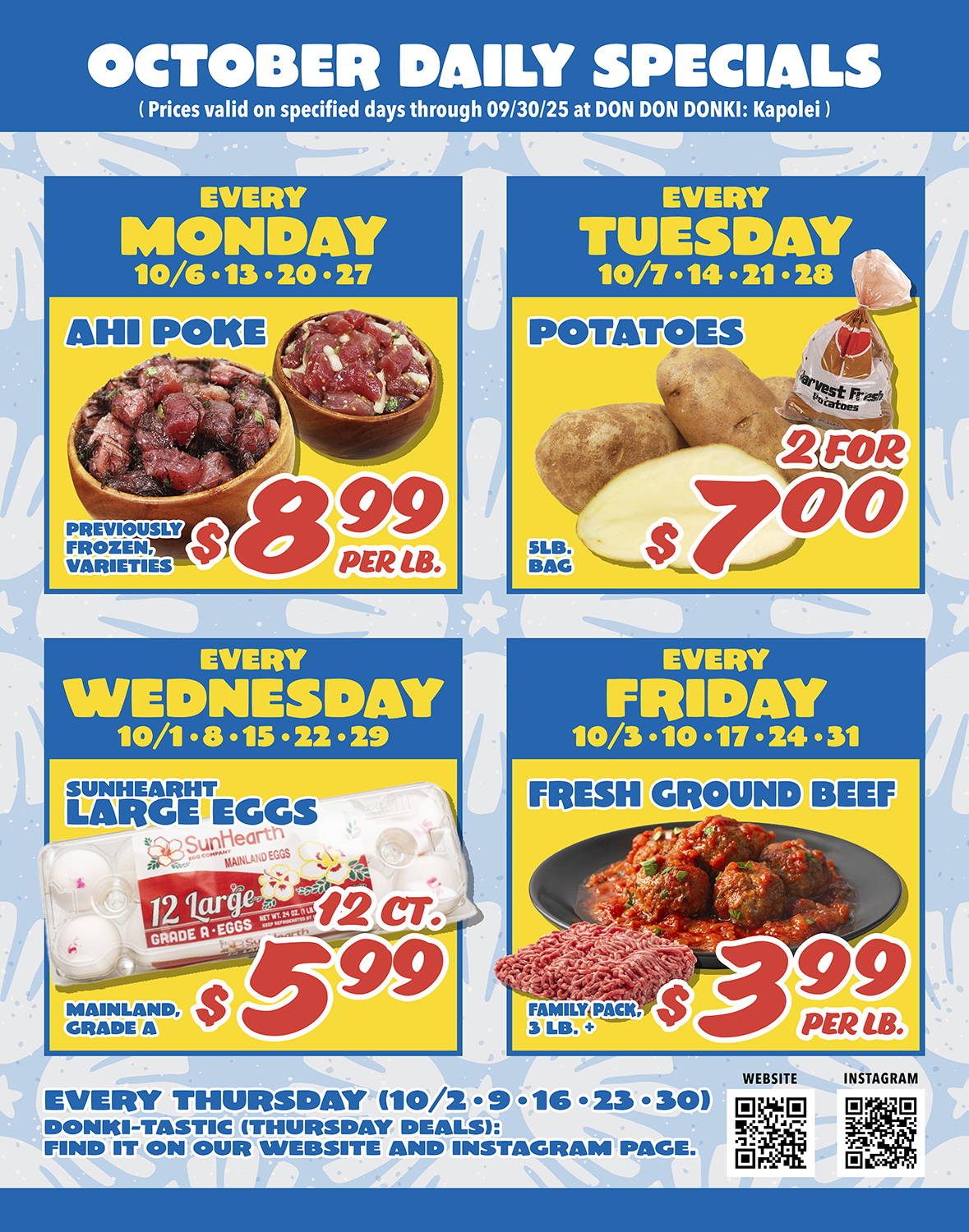 DDD Kapolei Daily Specials