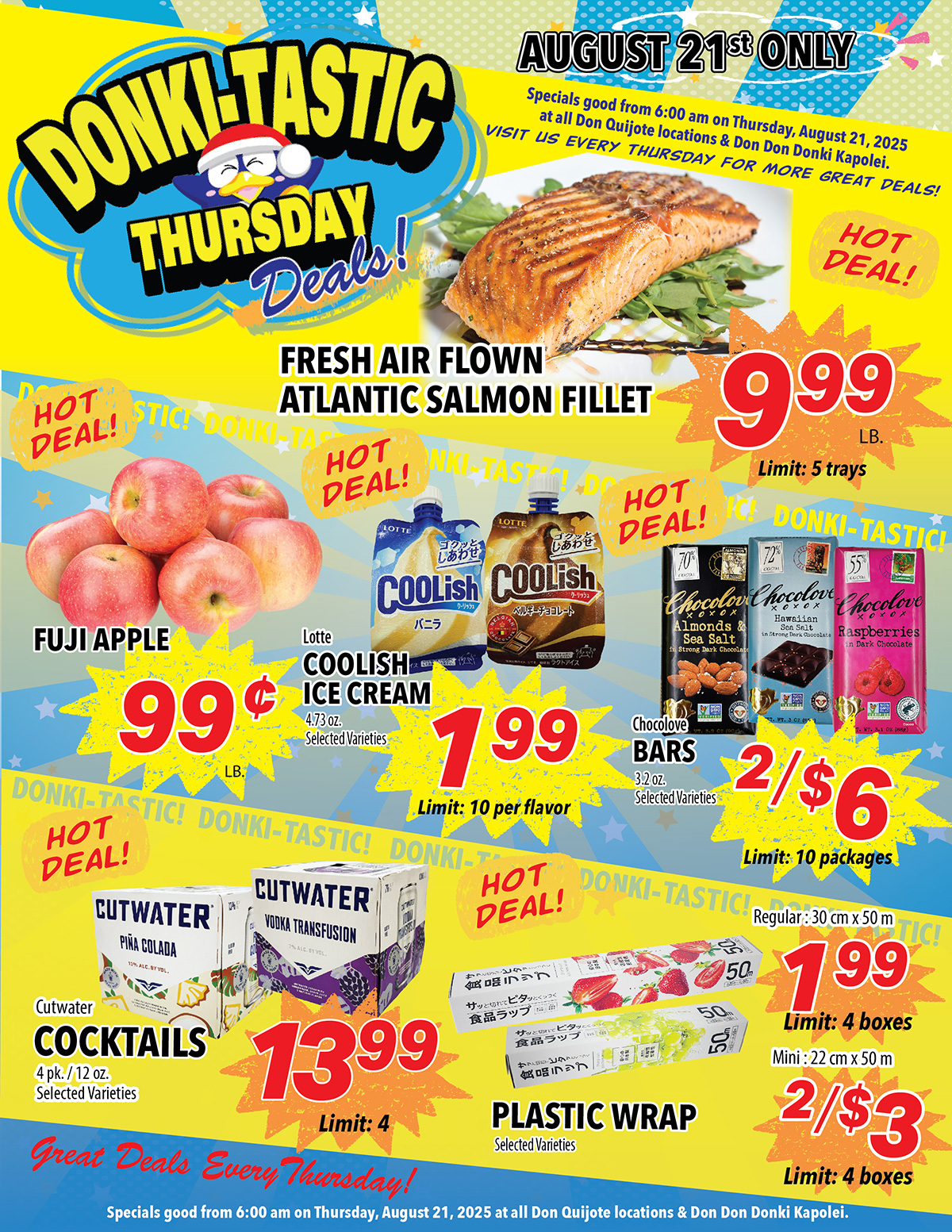 Donki-Tastic Thursday Flyer, Aug 21, 2025