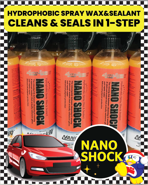 NanoSkin NANO SHOCK Hydrophobic Spray Wax & Sealant