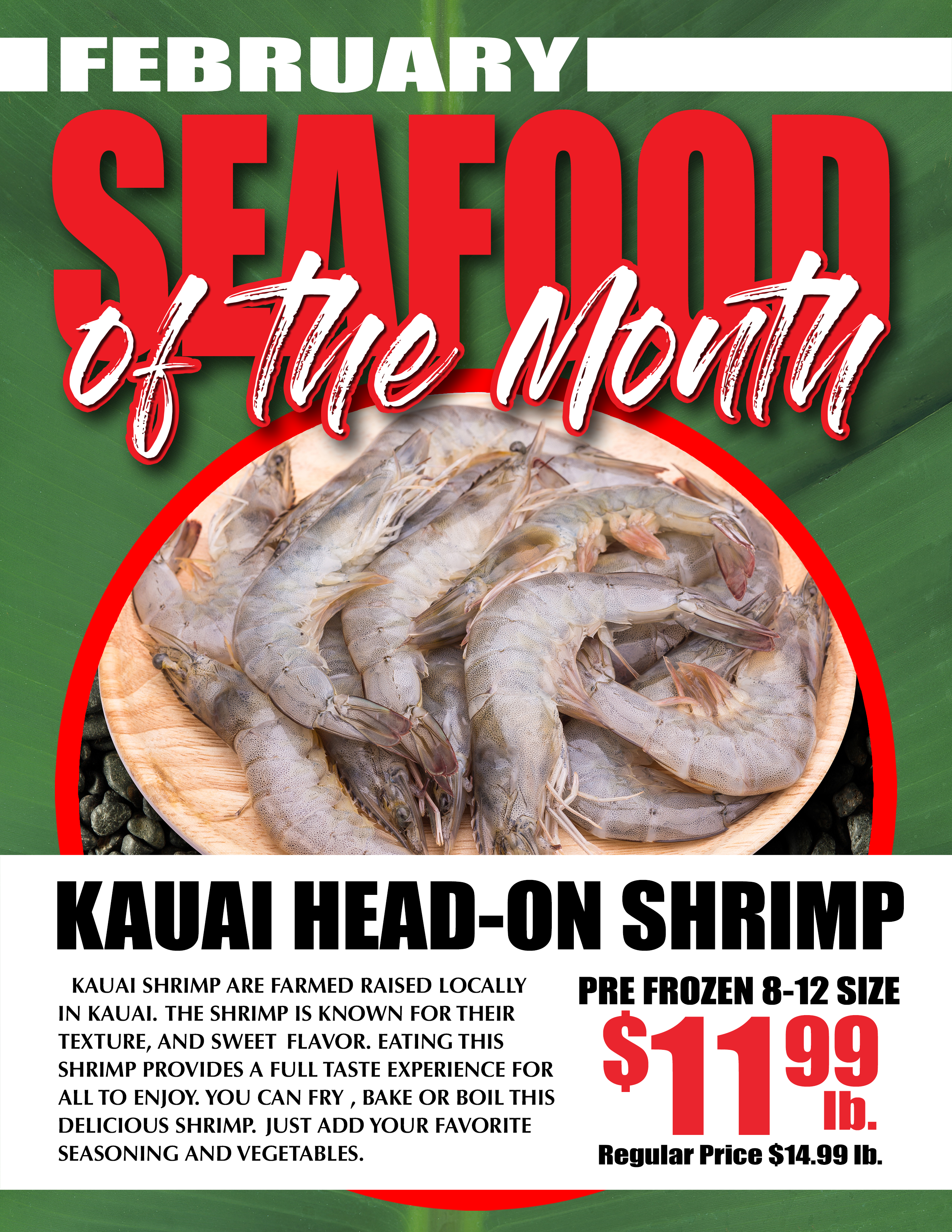 Kauai Head-on Shrimp