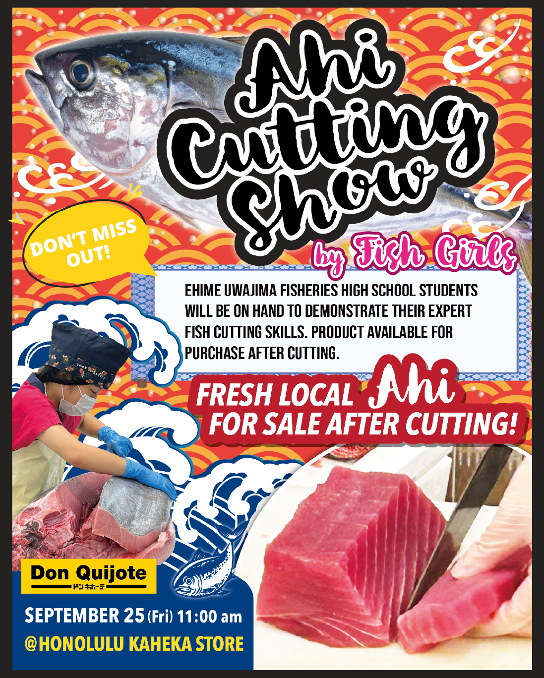 Chu Shikoku Fair - Ahi Cutting Show