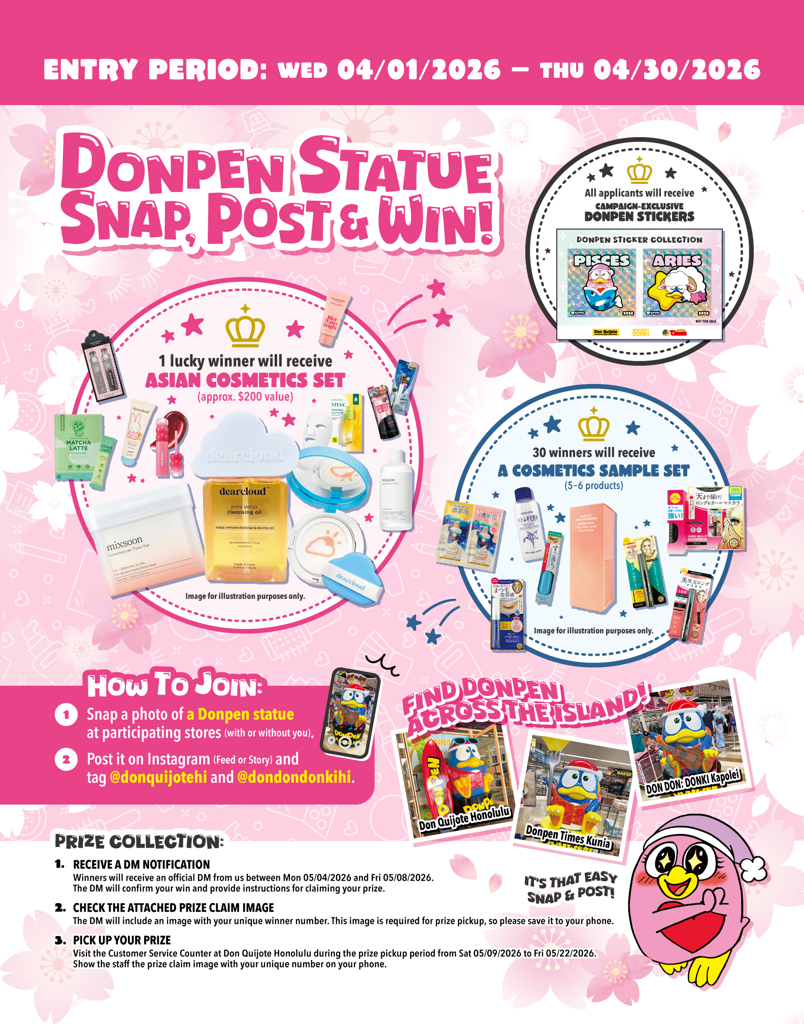 Donpen Statue Snap, Post & Win!