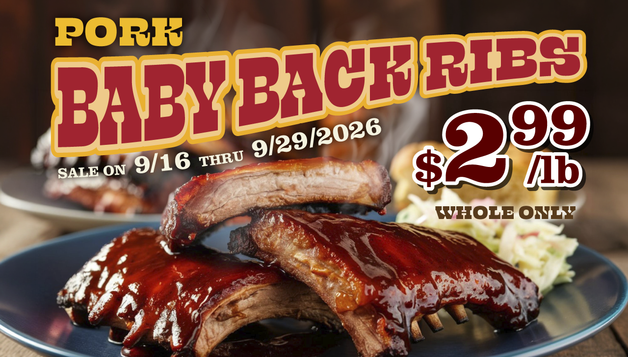 Pork Baby Back Ribs SALE