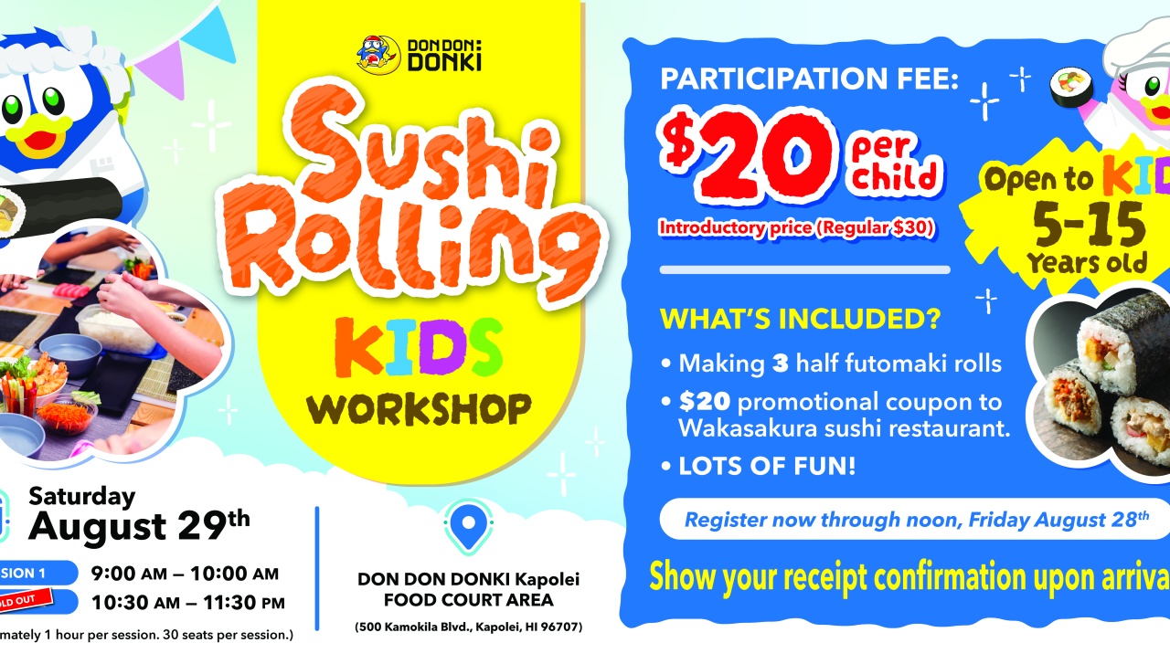 Kids Sushi Rolling Workshop