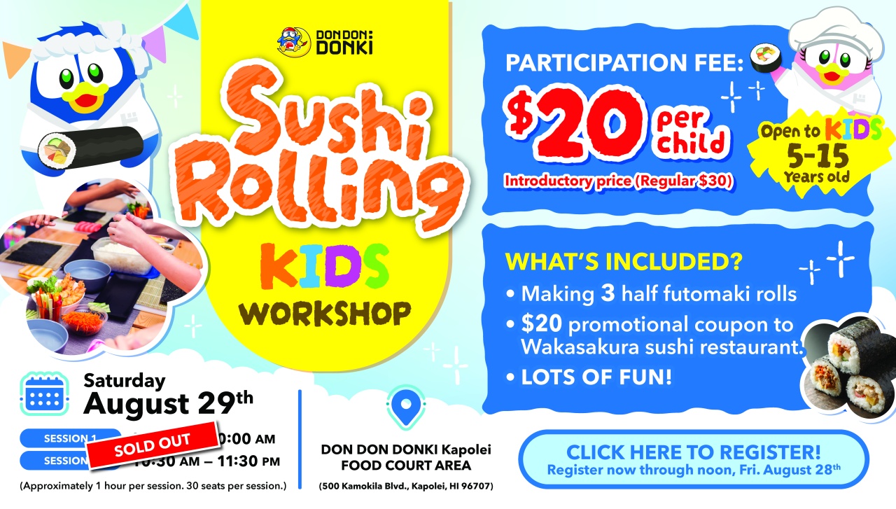Kids Sushi Rolling Workshop