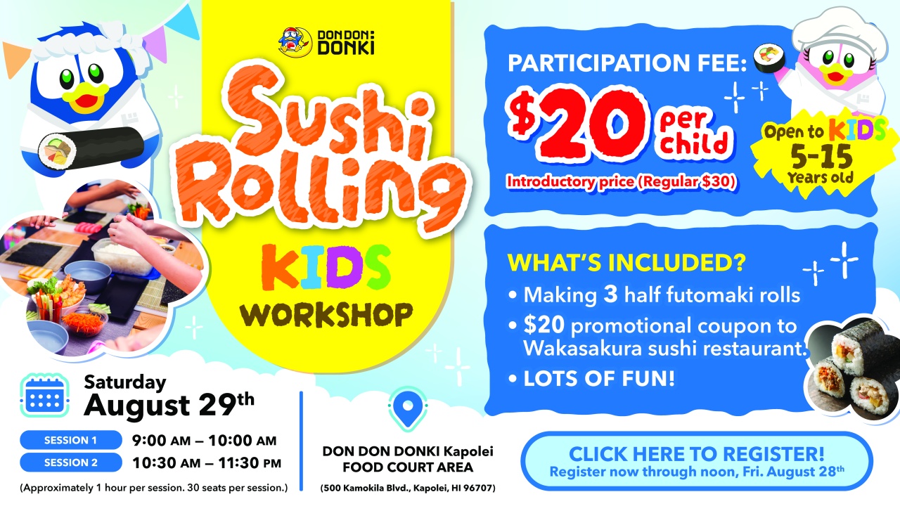 Kids Sushi Rolling Workshop