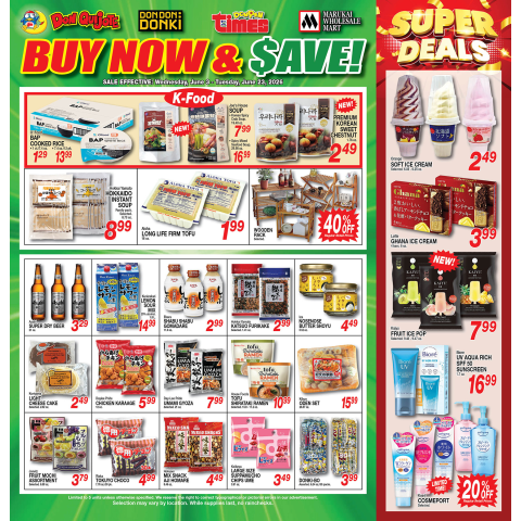 Buy Now and Save Flyer Wed, Jun 03, 2026 - Tue, Jun 23, 2026