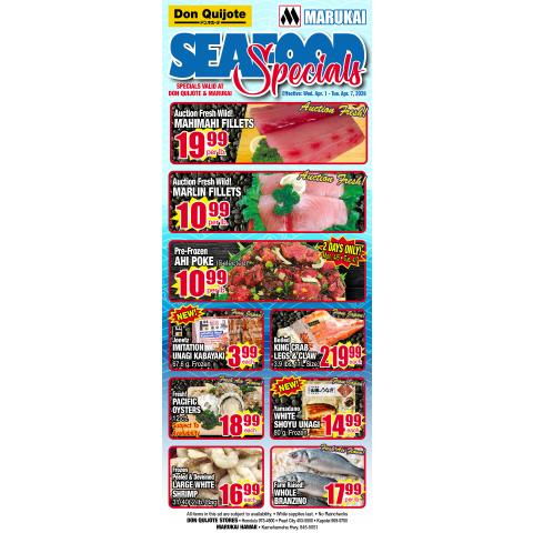 Seafood Flyer Wed, Apr 01, 2026 - Tue, Apr 07, 2026