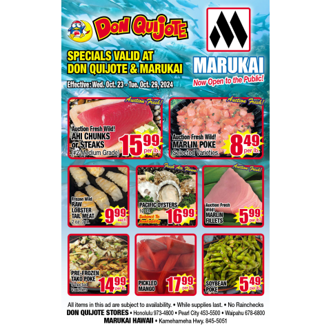 Seafood Flyer Wed, Oct 23, 2024 - Tues, Oct 29, 2024