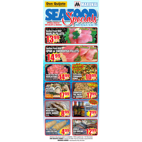 Seafood Flyer Wed, Aug 26, 2026 - Tue, Sep 1, 2026