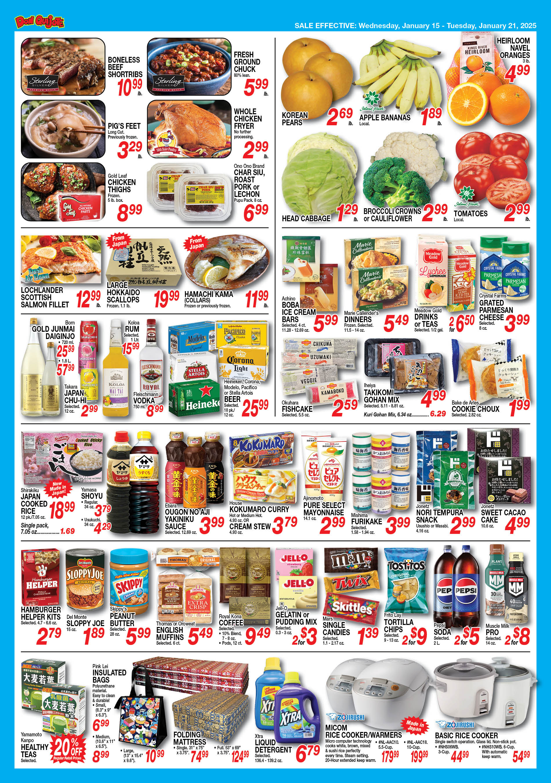 Weekly Flyer Thursday, January 15, 2025 - Tuesday, January 21, 2025