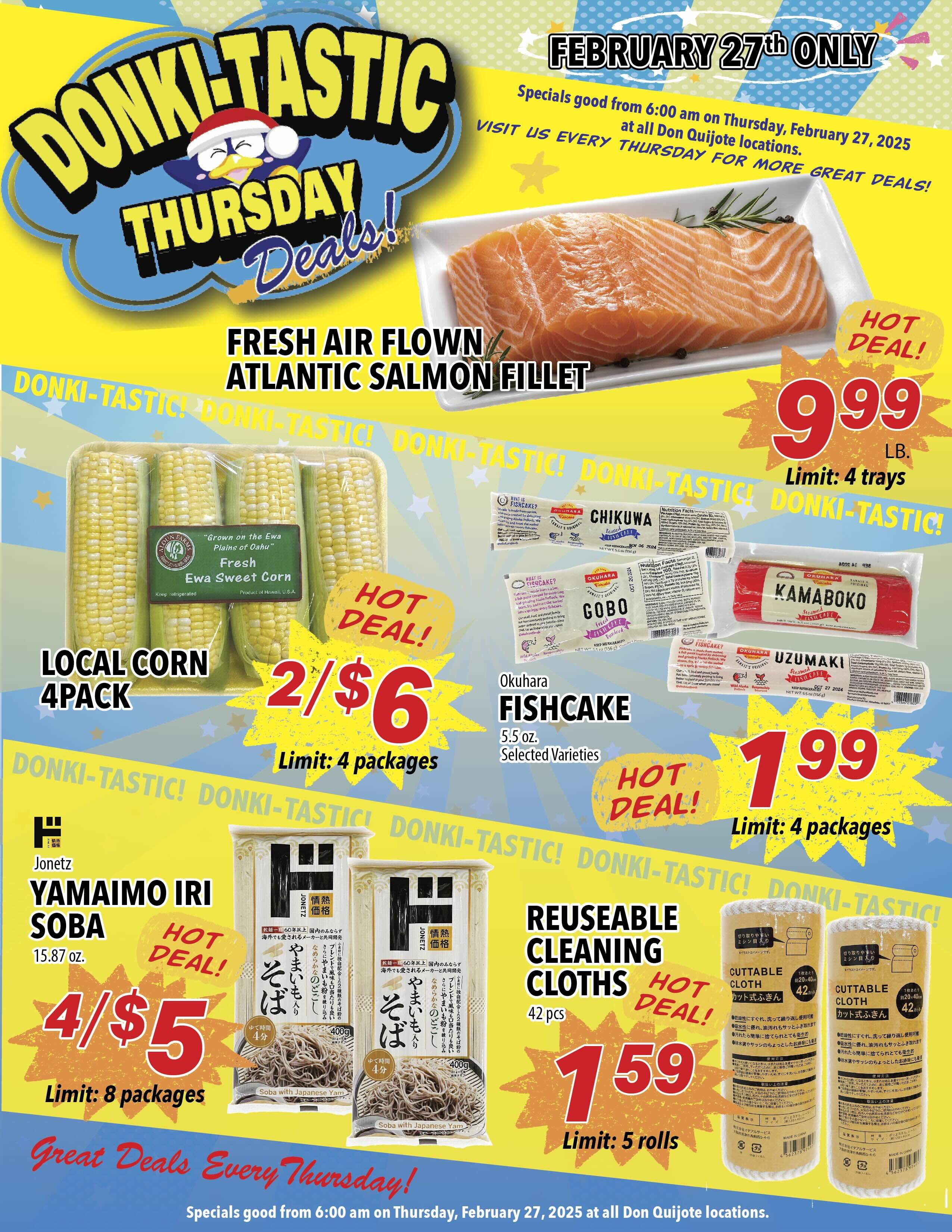 Donki-Tastic Thursday Flyer, February 27, 2025