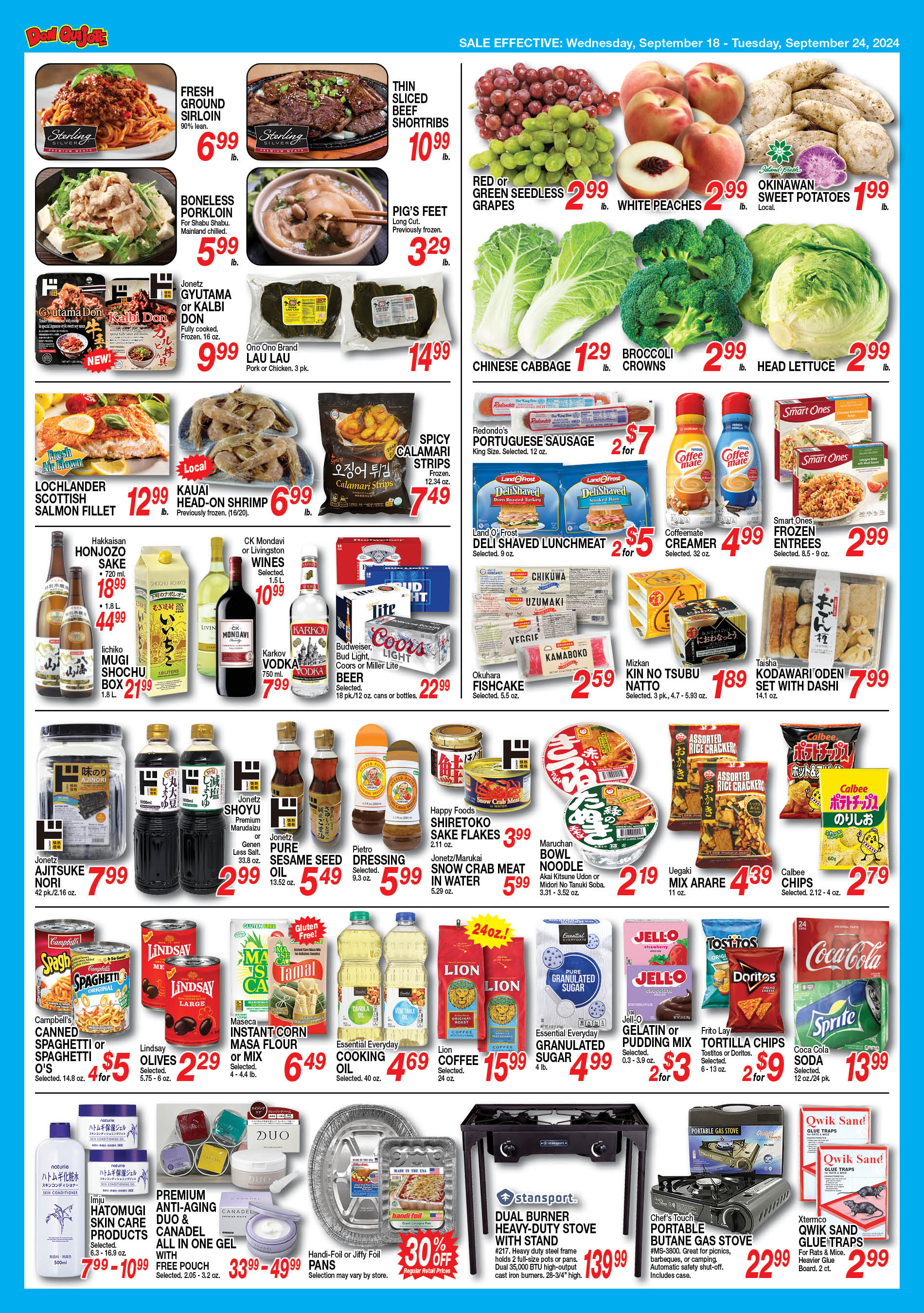 Weekly Flyer Wed, September 18, 2024 - Tue, September 24, 2024