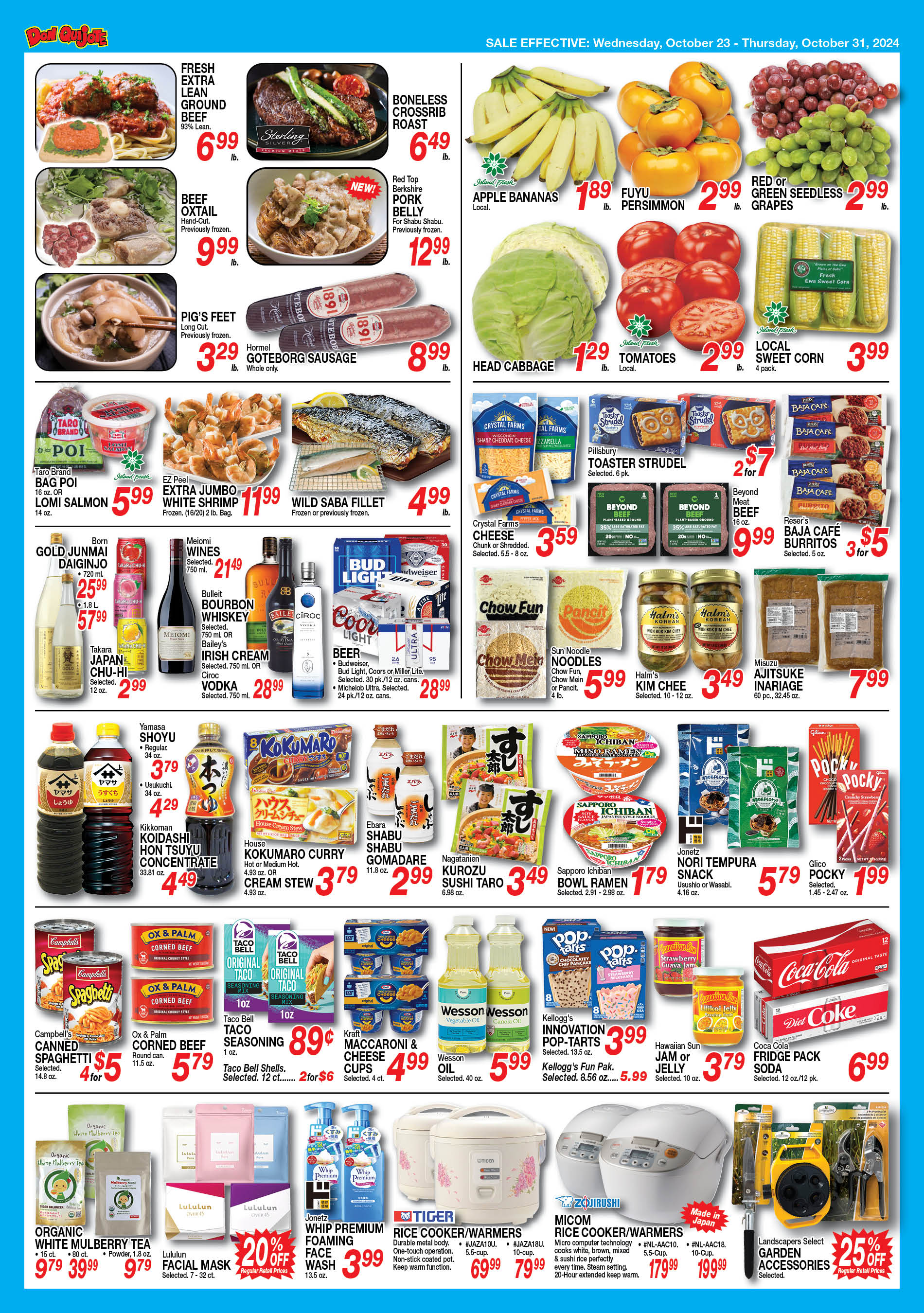 Weekly Flyer Wed, Oct 23, 2024 - Tues, Oct 31, 2024