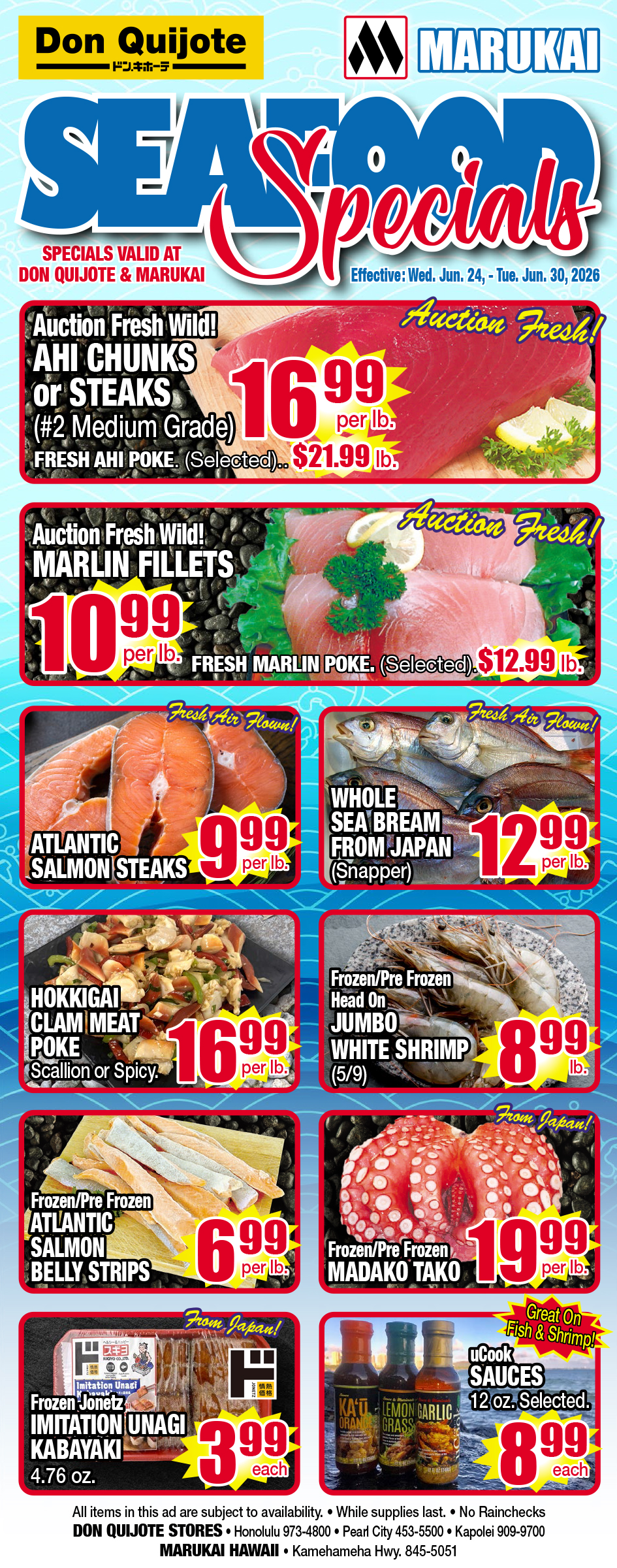 Seafood Flyer Wed, Jun 24, 2026 - Tue, Jun 30, 2026