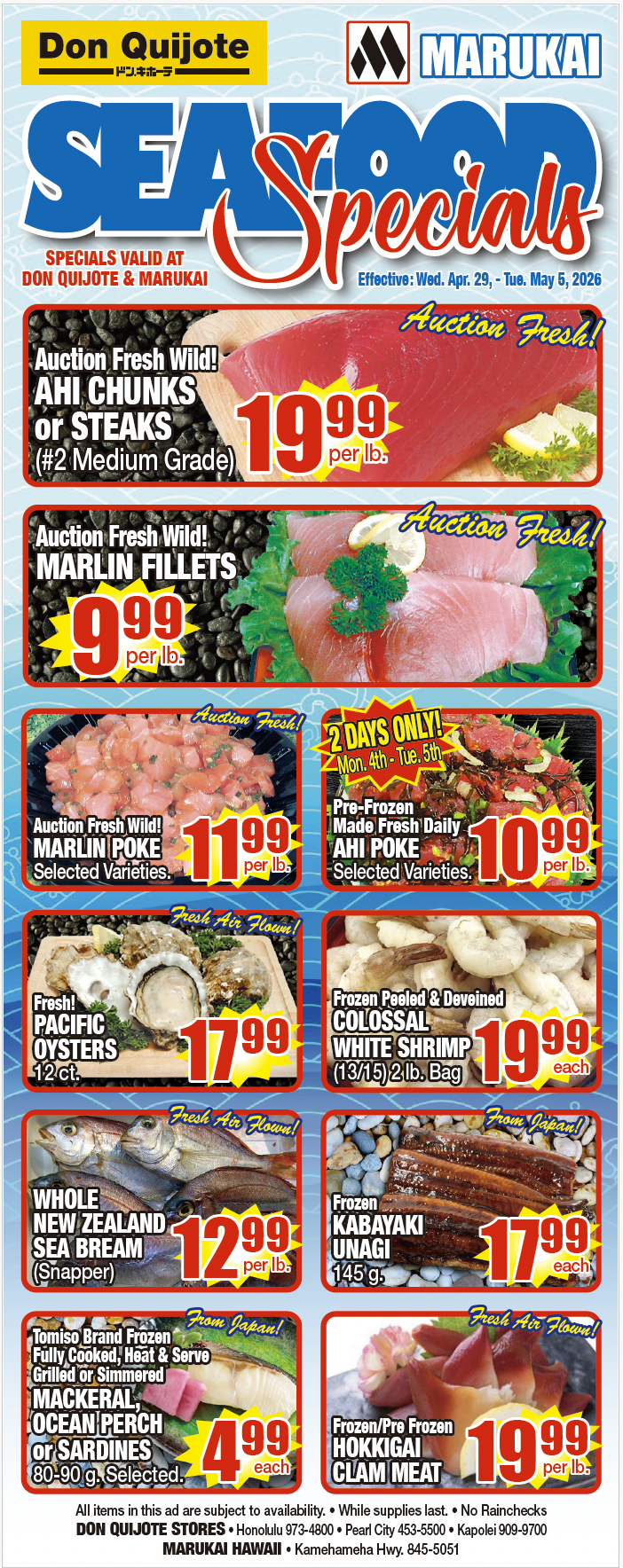 Seafood Flyer Wed, Apr 29, 2026 - Tue, May 05, 2026